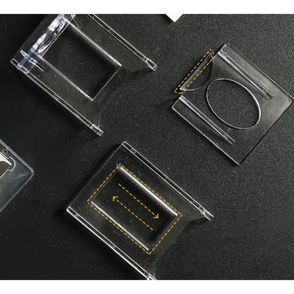 100PC Clear Acrylic Trading Card Stands for Coins Sports Cards Display Holder - Picture 2 of 4